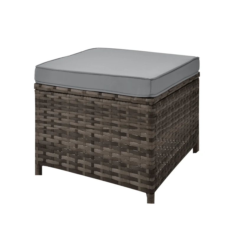 MONROE Garten-Lounge Set Outdoor Rattanlounge Essgruppe Polyrattan Lounge-Möbel Sitzgruppe Schwarz/Grau/Braun