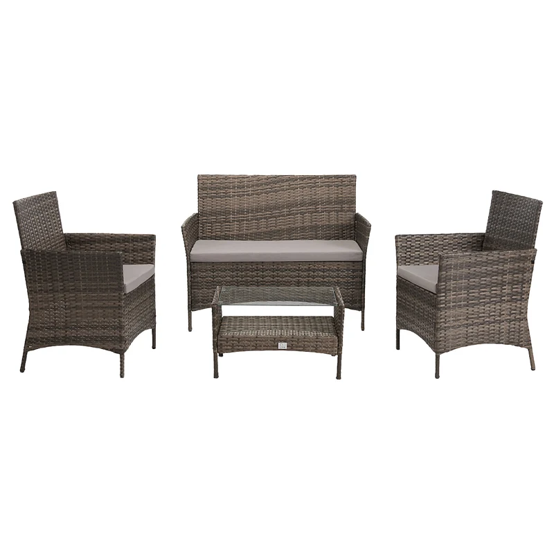 BROOKLYN Polyrattan Sitzgruppe Lounge Gartenmöbel Set