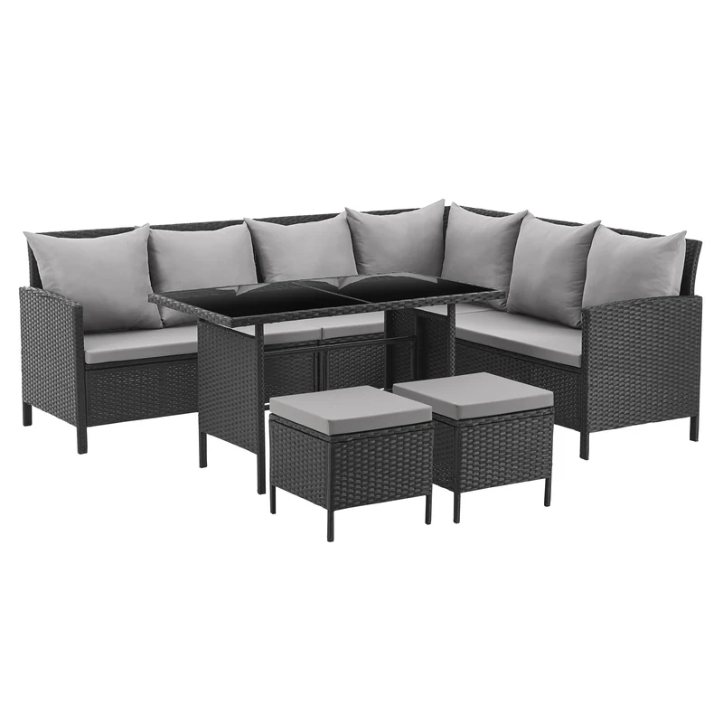 MADISON Rattan-Lounge Ecksofa Rattan-Lounge Gartenmöbel
