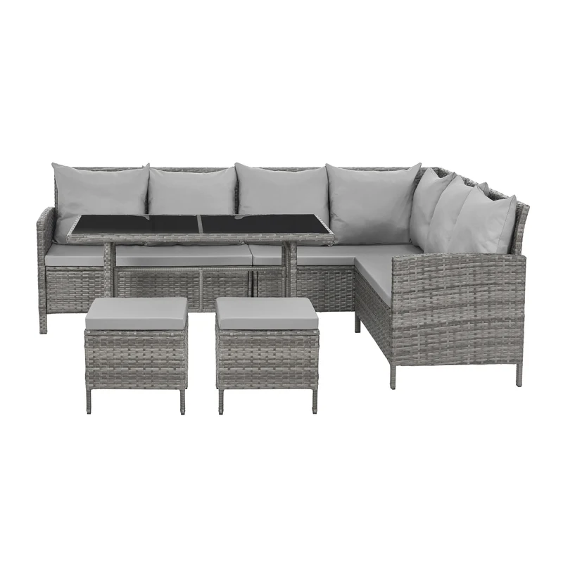 MADISON Rattan-Lounge Ecksofa Rattan-Lounge Gartenmöbel