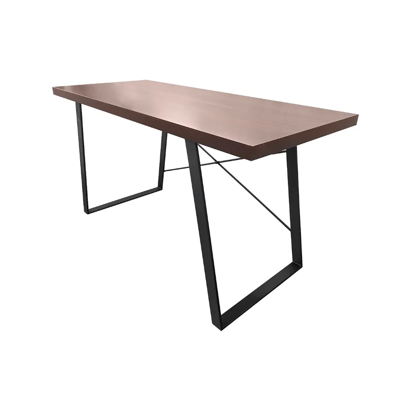 Industrial Schreibtisch in Holz-Optik mit Metallbeinen