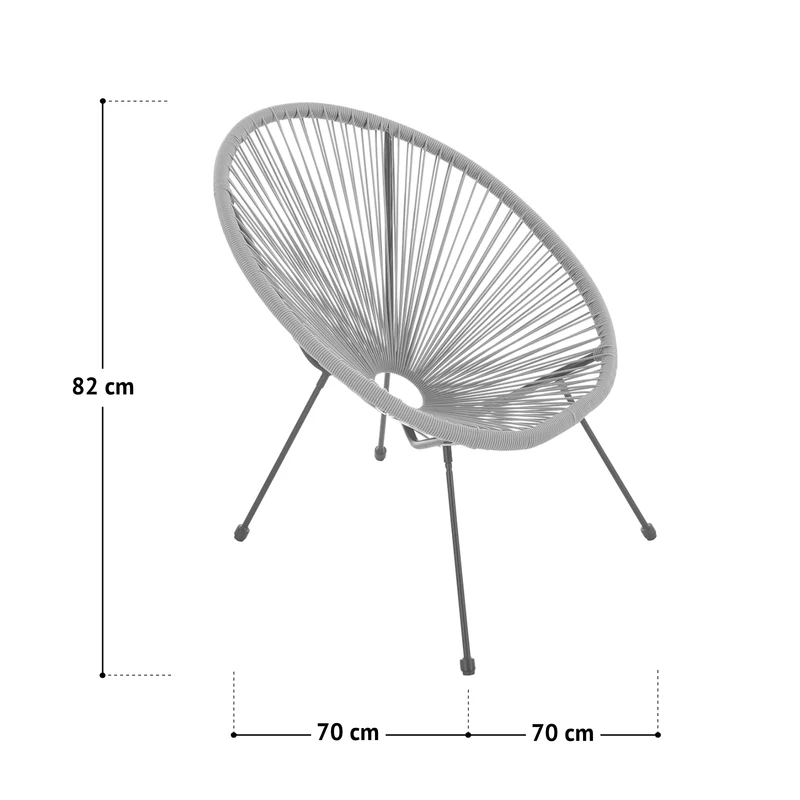 BALI Egg Chair Balkon Set
