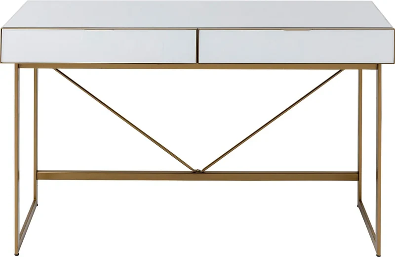 Schreibtisch Soran Gold 120x50cm