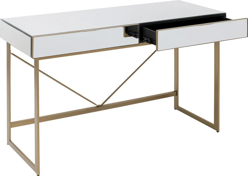 Schreibtisch Soran Gold 120x50cm