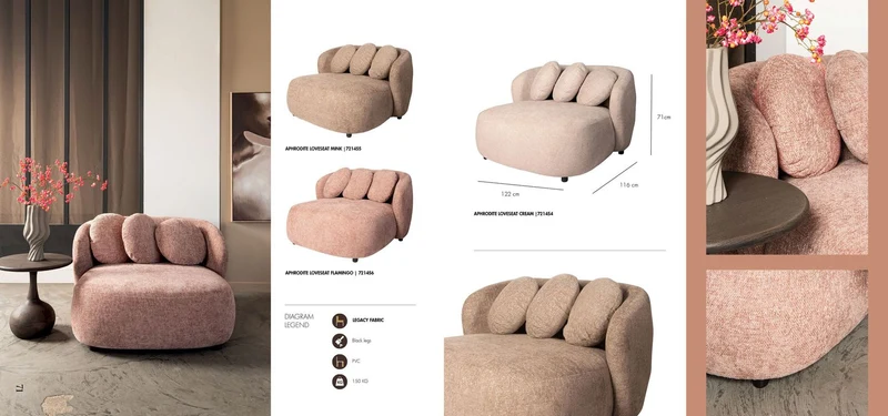 Sessel Aphrodite Loveseat