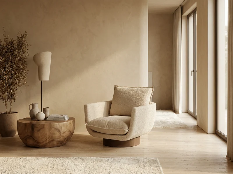 Clubsessel Mason drehbar Beige