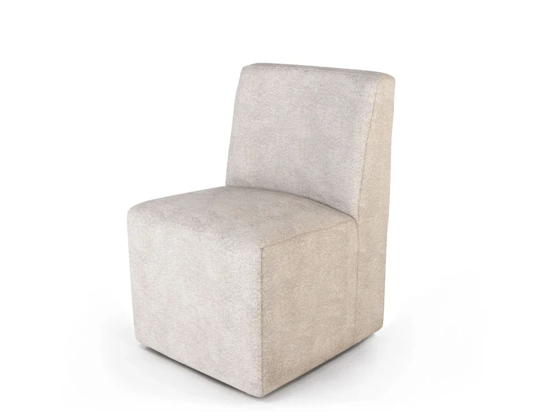 Esszimmerstuhl Jerry mit Rollen Ivory