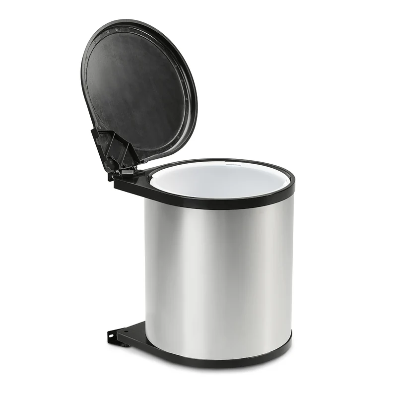 Einbaumülleimer Unterschrank 12L Rund Edelstahl