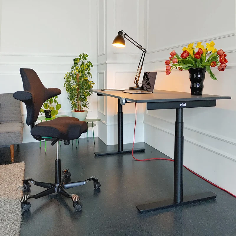 Eliot Original Black Tischplatte Soft Graphite 120x70cm
