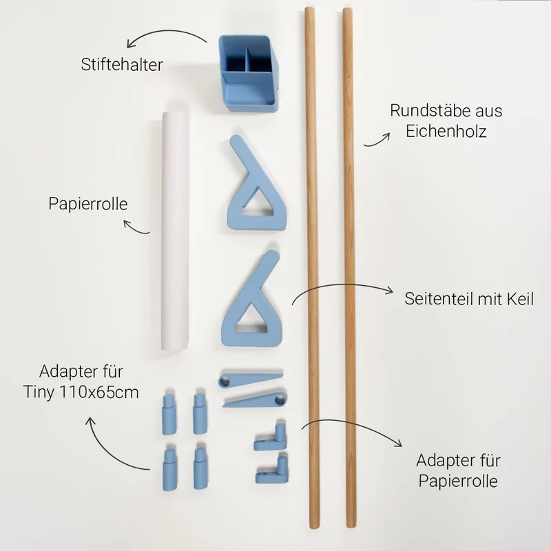 Tiny Top Kids Set Schreibtischaufsatz Hellblau