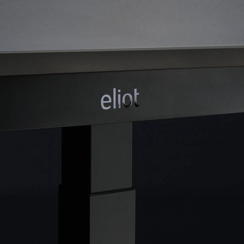 Eliot Pro Black Tischplatte Soft Graphite 120x70cm