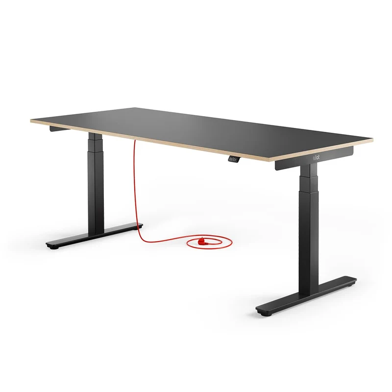Eliot Pro Black Tischplatte Multiplex Fenix Nero 180x80cm