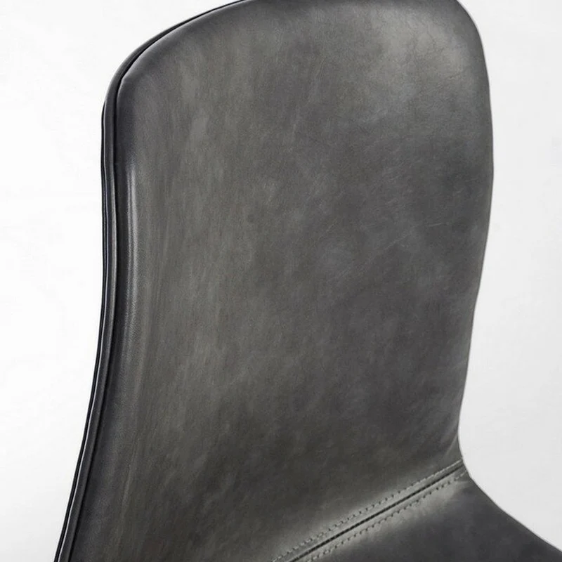 Stuhl Kyra Anthrazit Vintage | Dunkelgrau, Kunstleder, Industrial