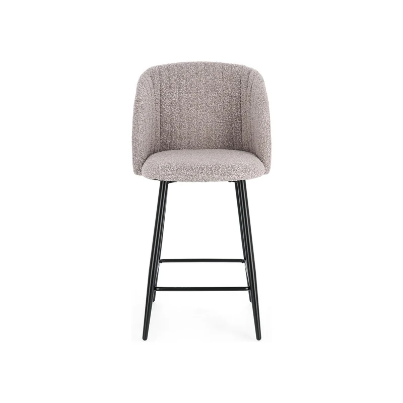 Barhocker Queen Bouclé Nerz | Küchenhocker, Sitzhöhe 65 cm
