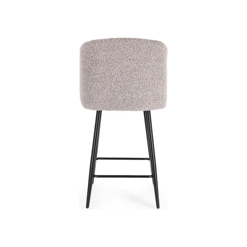 Barhocker Queen Bouclé Nerz | Küchenhocker, Sitzhöhe 65 cm