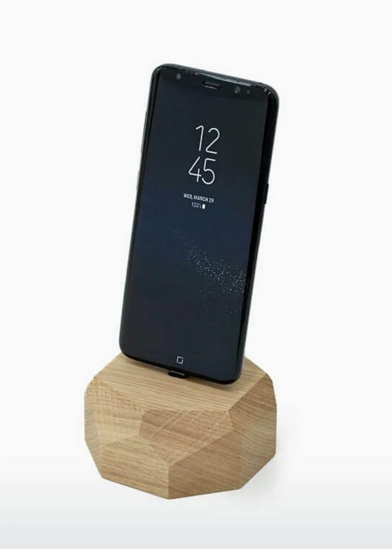 Wooden Android Dock- Polygonal