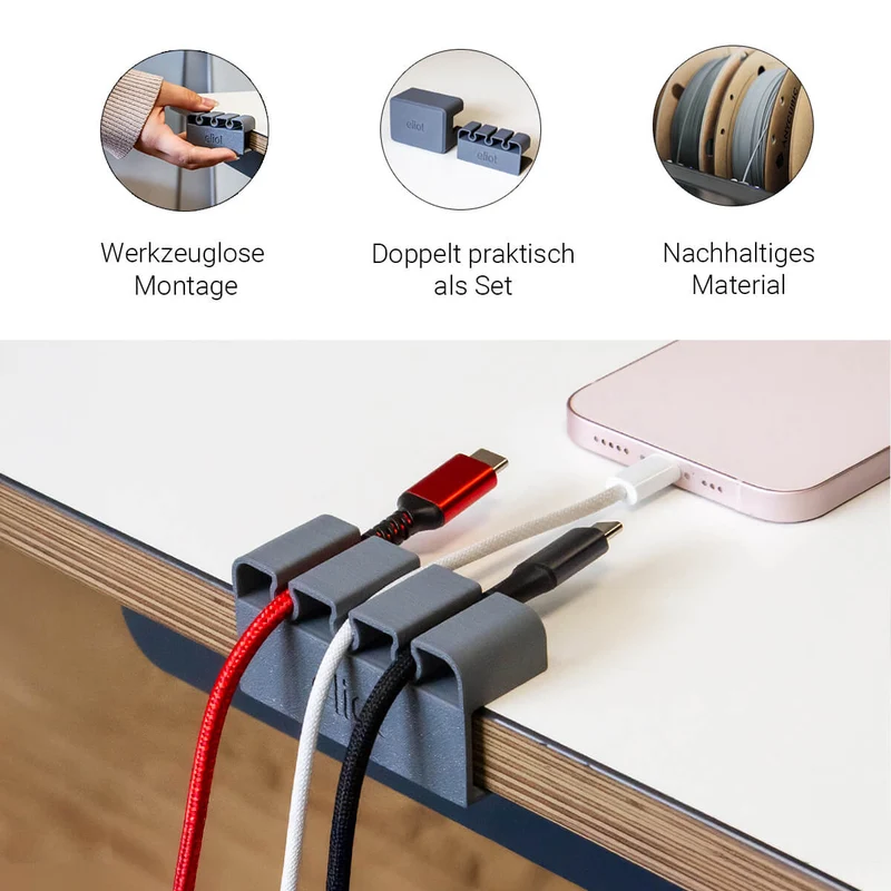 Kabelführung Cablefix Graphite