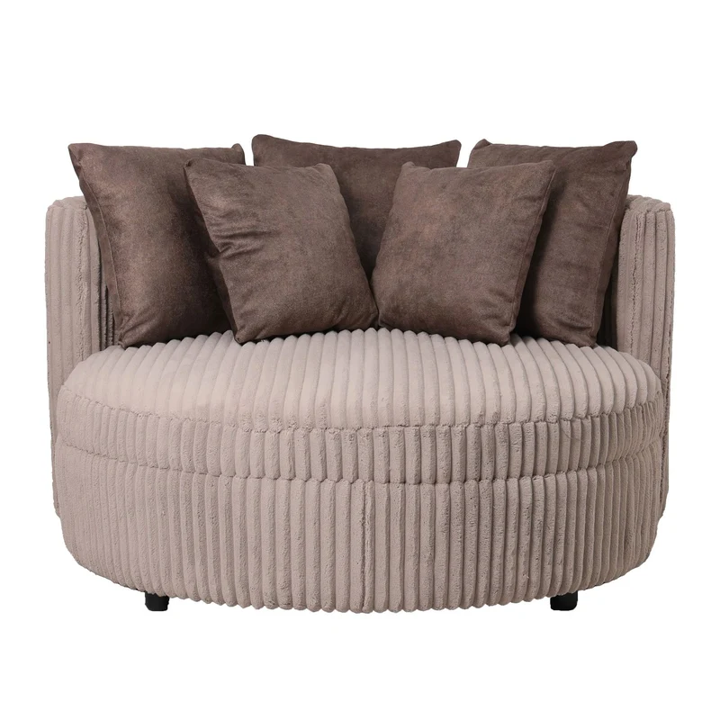 Sessel Fayen von PTMD – Creme & Taupe