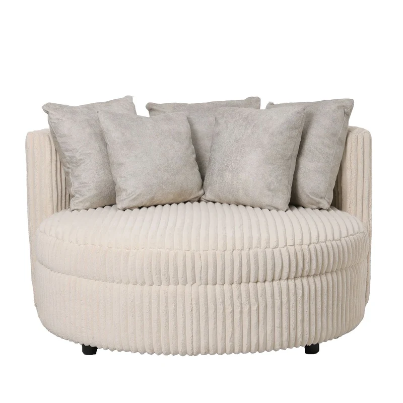 Sessel Fayen von PTMD – Creme & Taupe