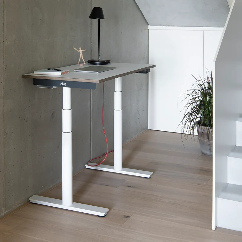 Eliot Schreibtisch Tiny White mit Tischplatte Design White