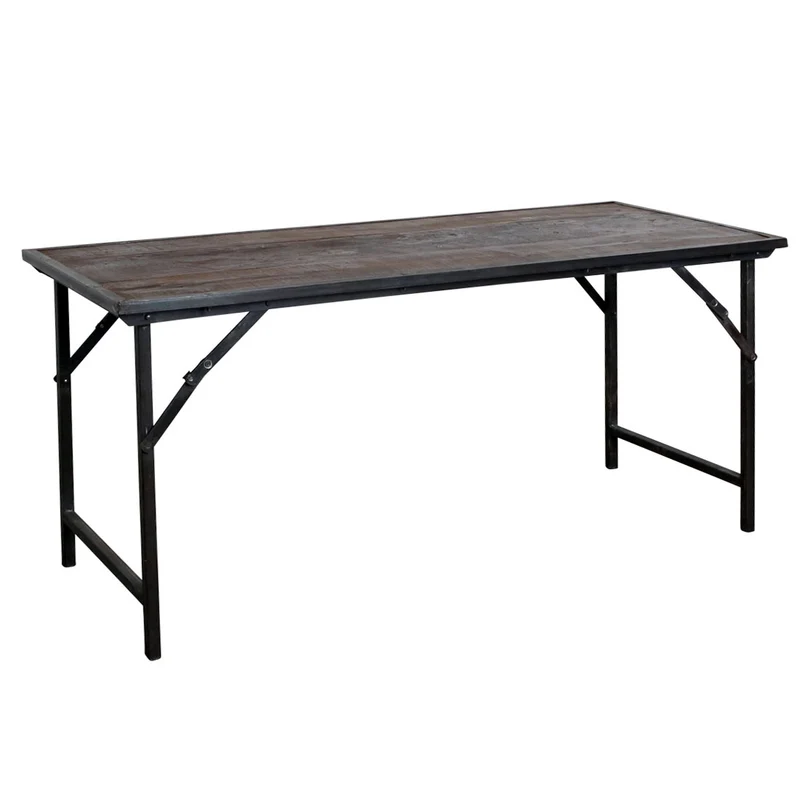 Esstisch im Industrie Loft Style Shabby Dark-Brown