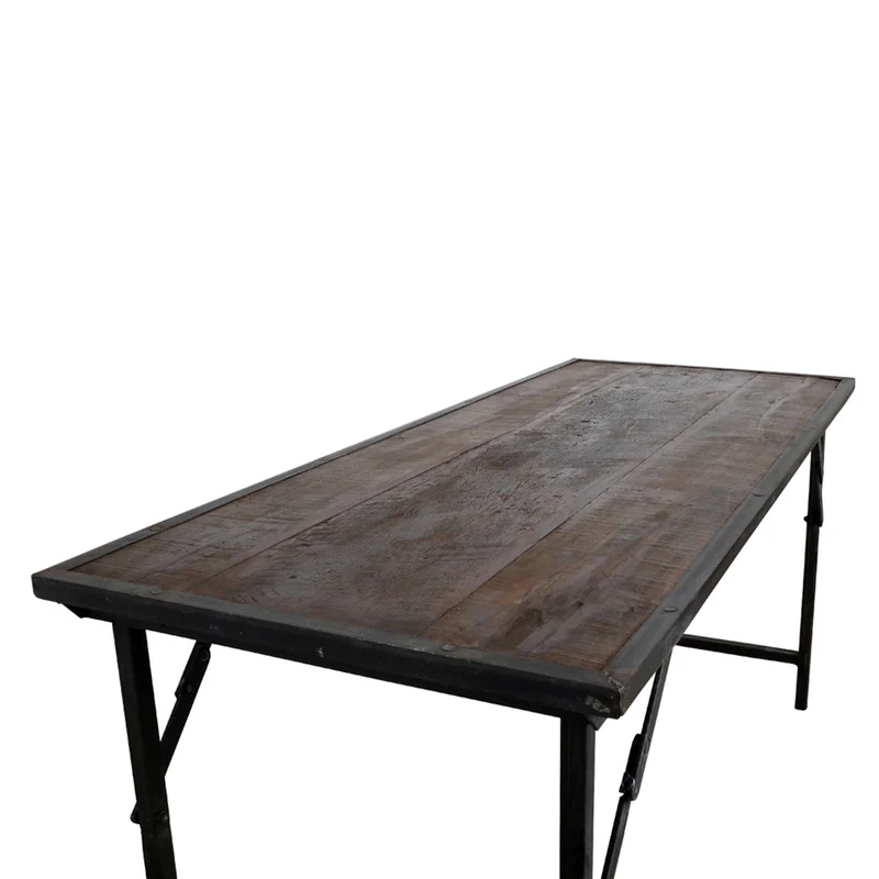 Esstisch im Industrie Loft Style Shabby Dark-Brown