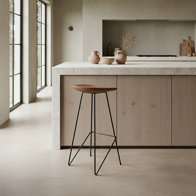 Barhocker Loft Frame Teak Natural