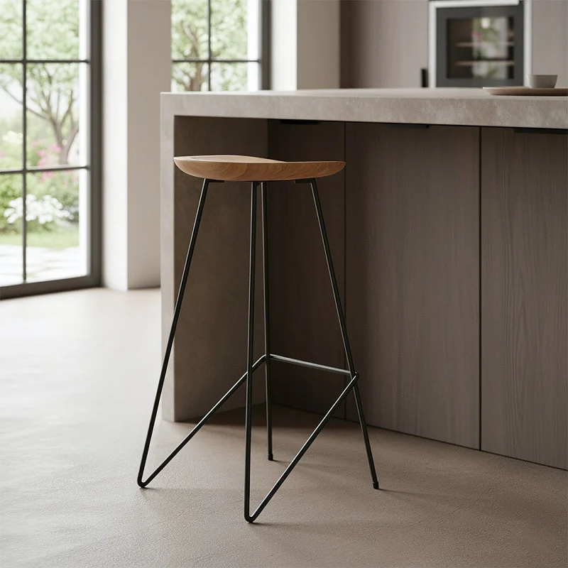 Barhocker Loft Frame Teak Natural