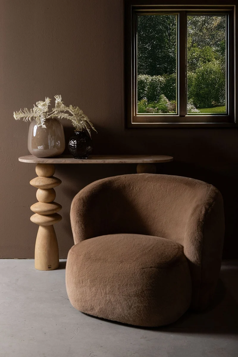 Sessel Aphrodite Mocca – Eleganter Klassiker