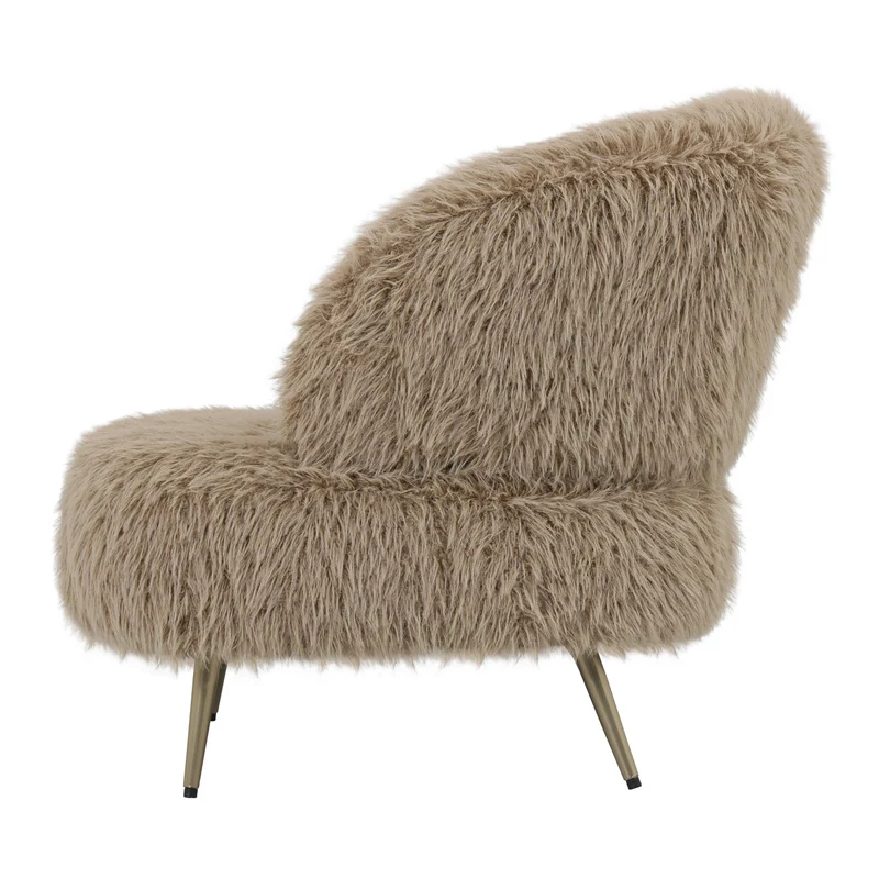 Sessel Franklyn Brown – Komfortabler Hair-Bezug