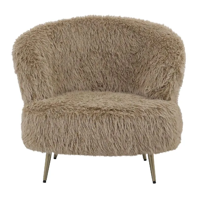 Sessel Franklyn Brown – Komfortabler Hair-Bezug