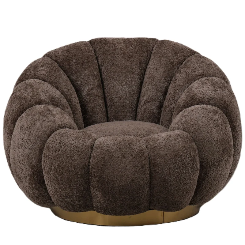 Sessel Daisy Antelope – Goldene Akzente in modernem Design
