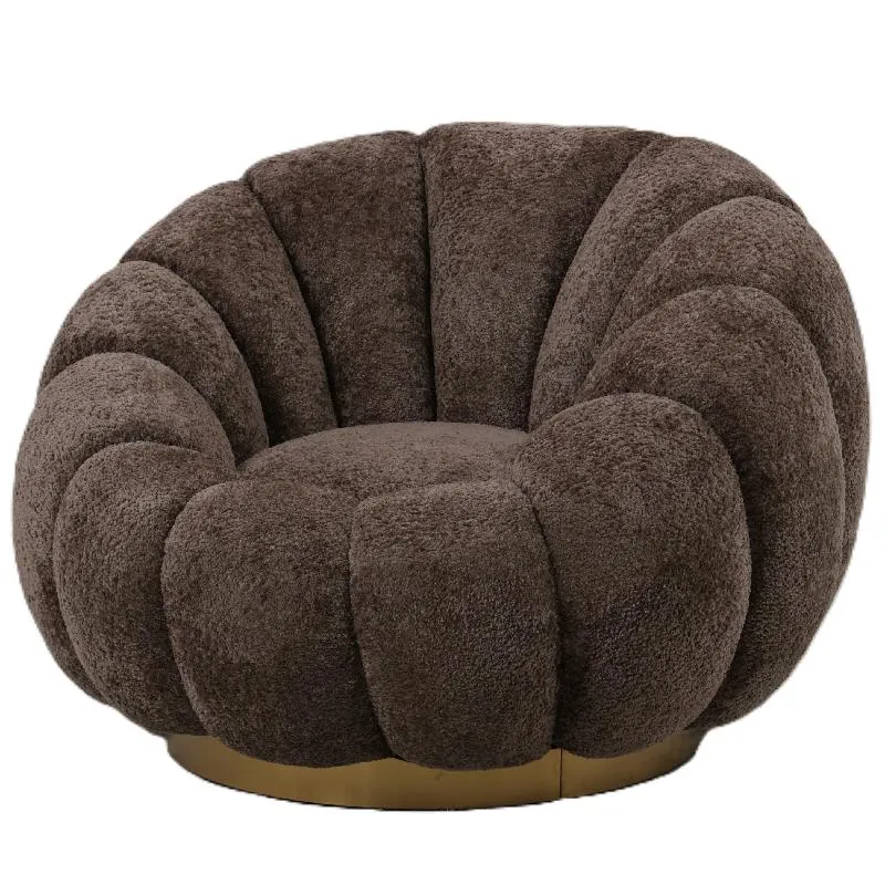 Sessel Daisy Antelope – Goldene Akzente in modernem Design