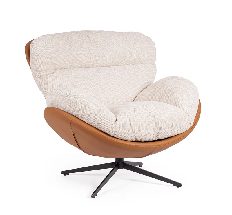Sessel Adinda Eis/Leder