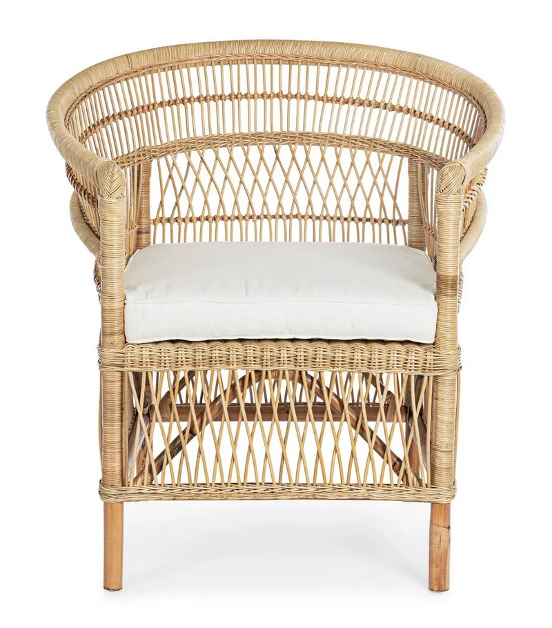 Sessel Josefina mit Kissen Natur