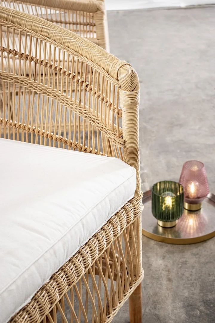 Sessel Josefina mit Kissen Natur