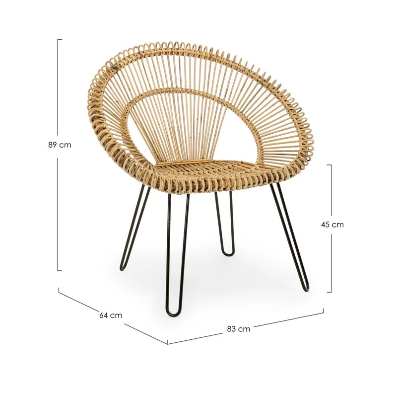 Sessel Korb Esteban Naturfarbe