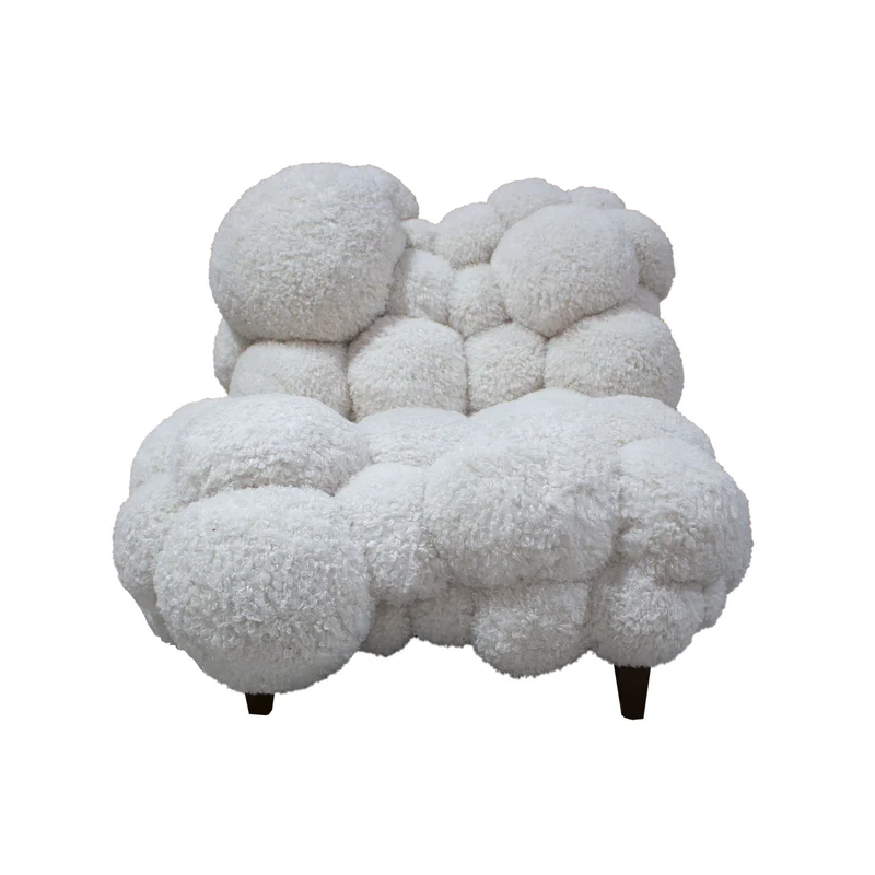 Sessel Dokota Off White | Cloud Sessel mit weicher Rundung