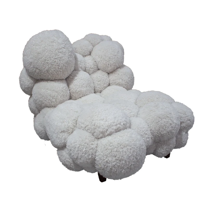 Sessel Dokota Off White | Cloud Sessel mit weicher Rundung