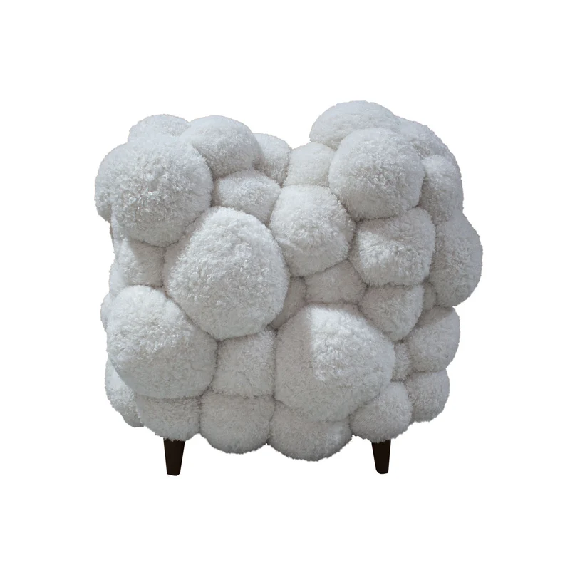 Sessel Dokota Off White | Cloud Sessel mit weicher Rundung
