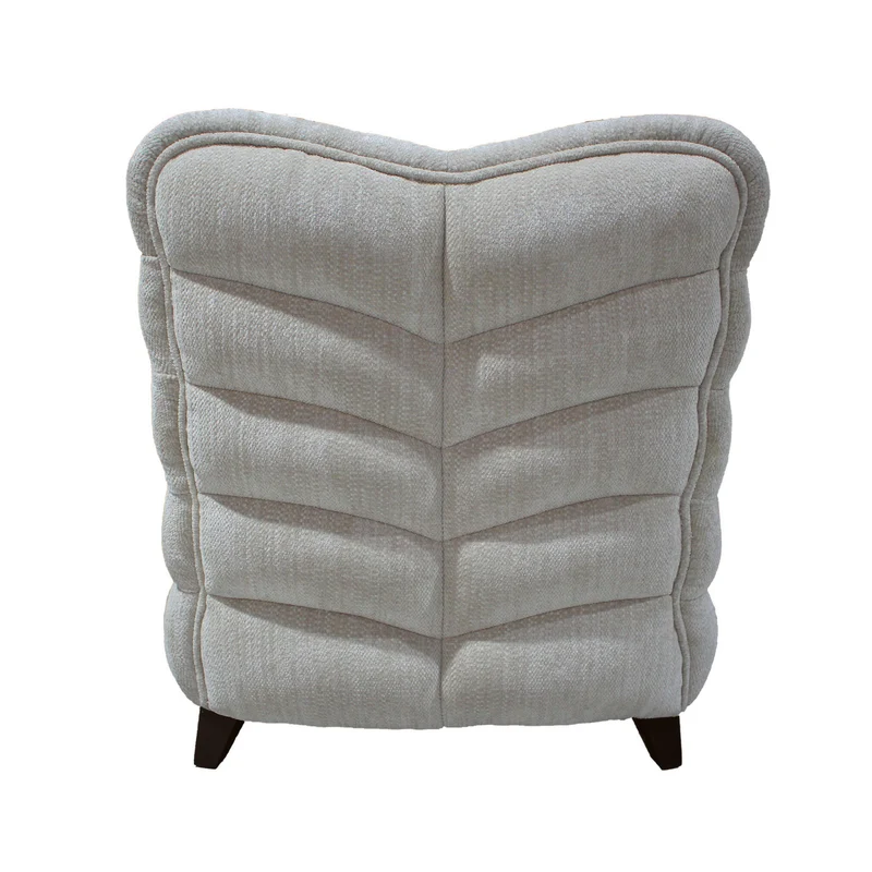 Sessel Medina Beige | Geschwungene Form mit hoher Lehne