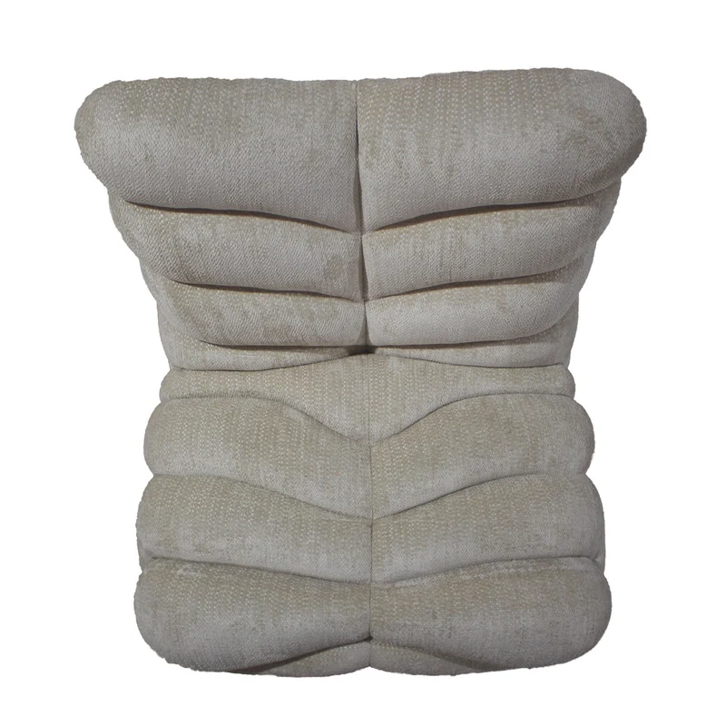 Sessel Medina Beige | Geschwungene Form mit hoher Lehne