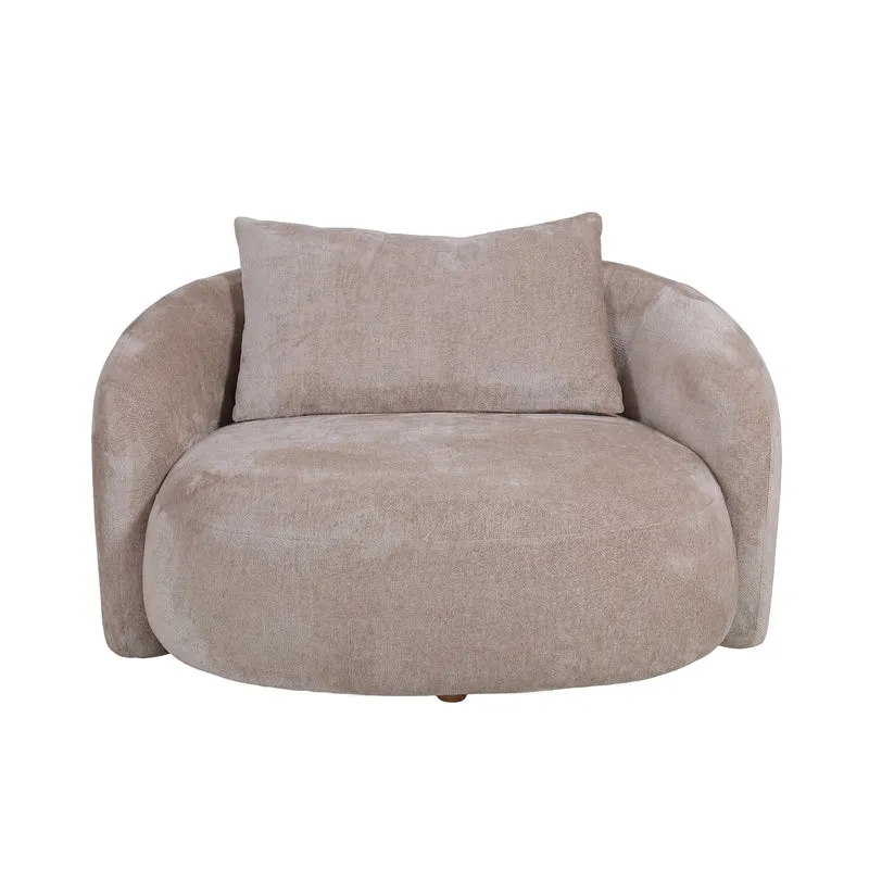 Loveseat Lune Cream | Sessel für zwei im Bouclé Aphrodite