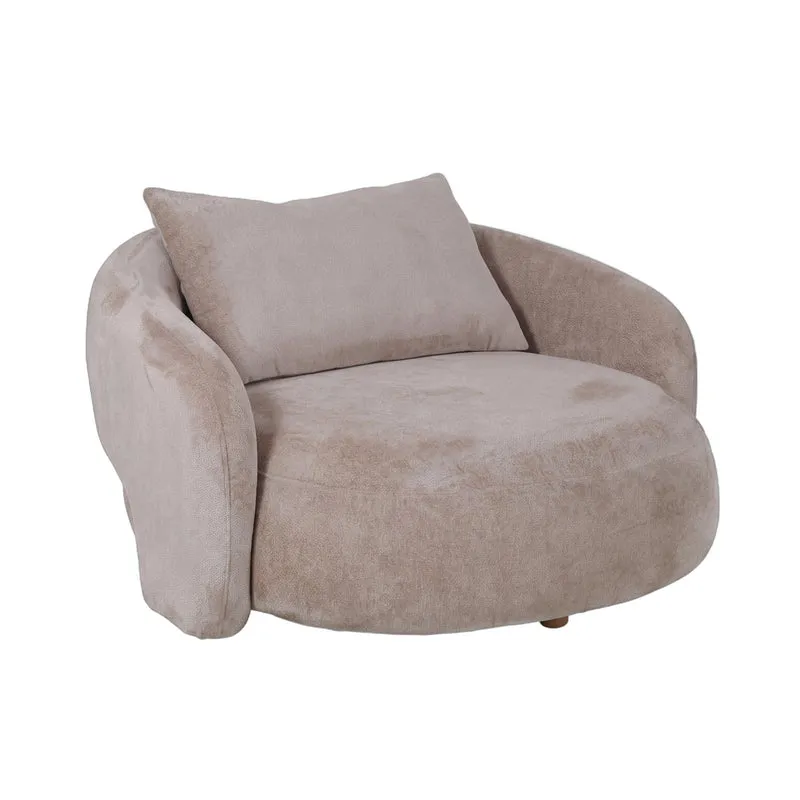Loveseat Lune Cream | Sessel für zwei im Bouclé Aphrodite