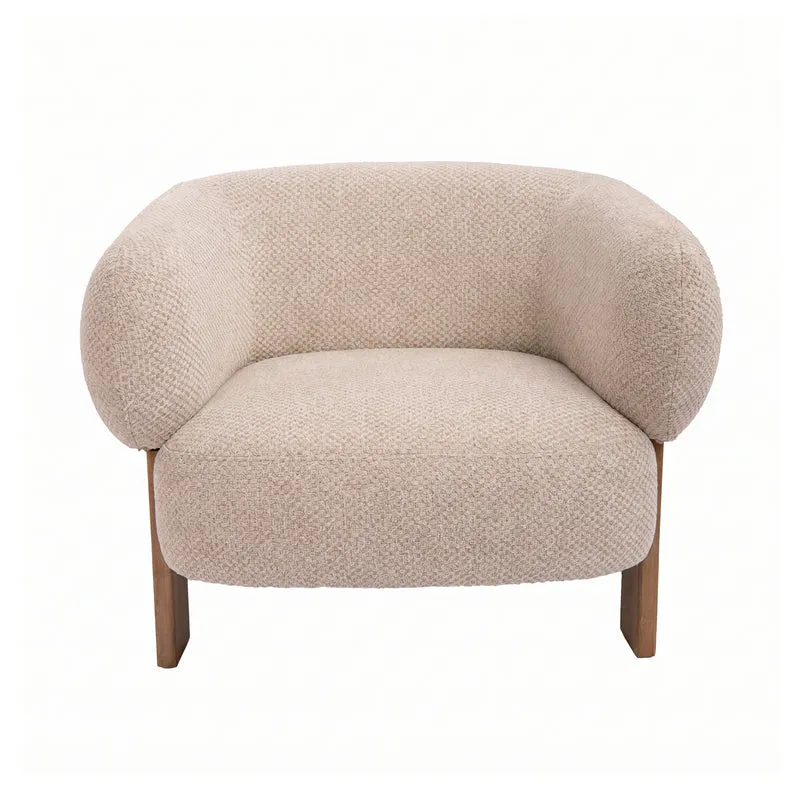 Sessel Nomy Cream | Kompakter Polstersessel im Opulence 5