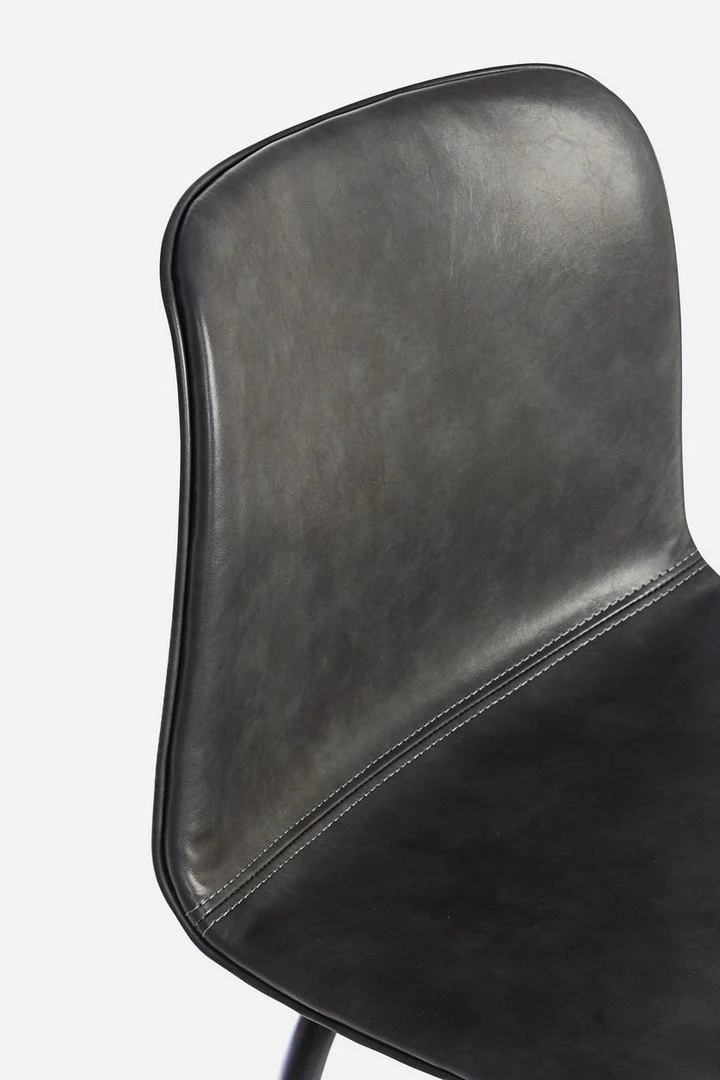 Barhocker Kyra | Kunstleder Vintage in Cognac oder Anthrazit, Sitzhöhe 75 cm