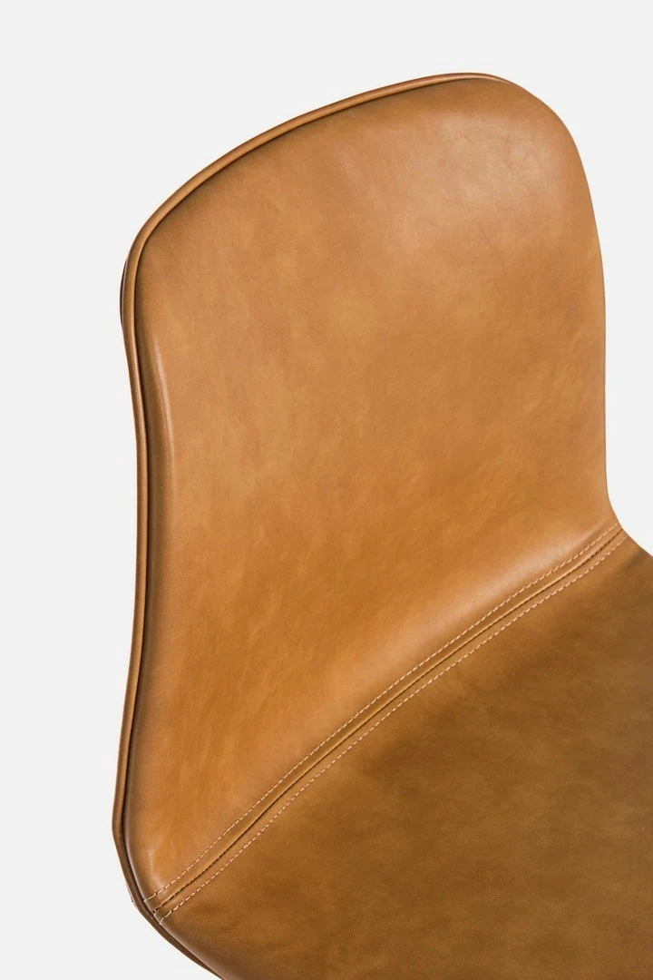 Barhocker Kyra | Kunstleder Vintage in Cognac oder Anthrazit, Sitzhöhe 75 cm
