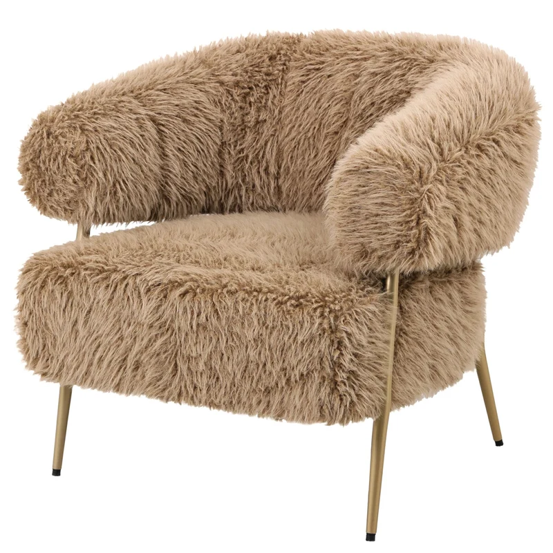 Sessel Hair Brown – Gemütlicher Lounge-Sessel