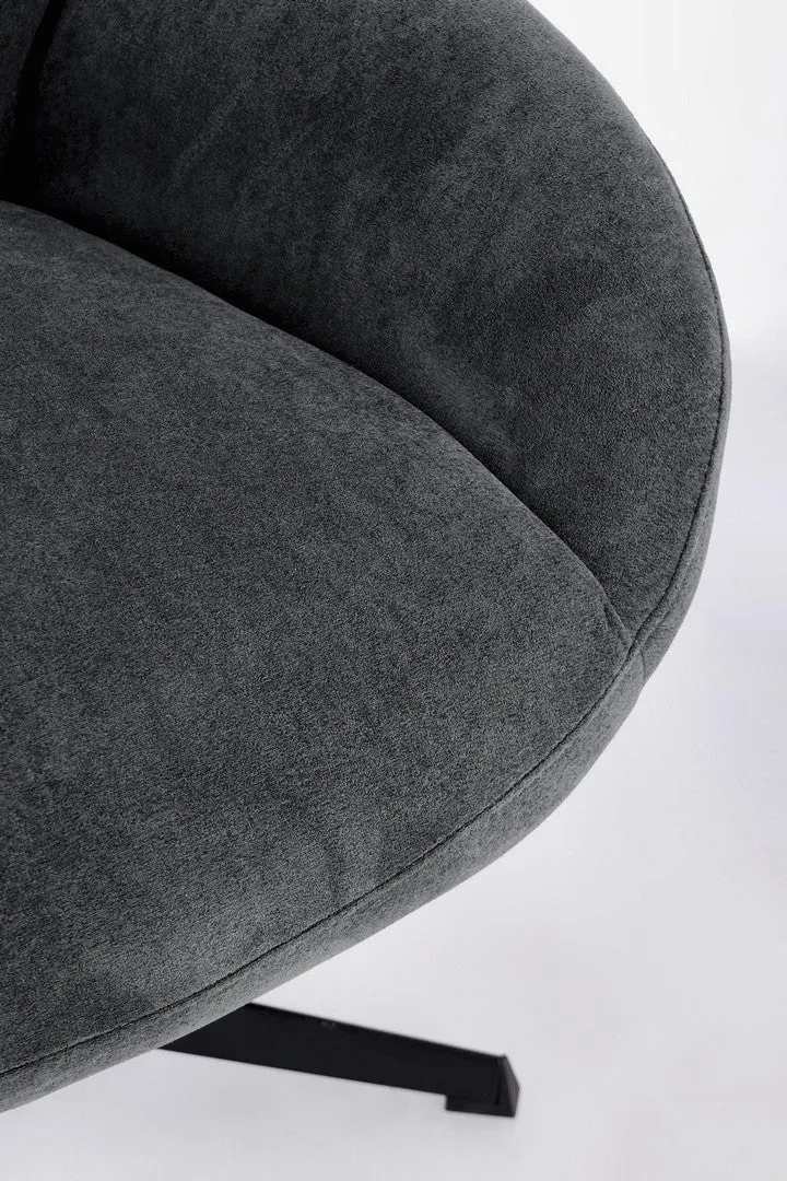 Sessel Violante drehbar Schwarz
