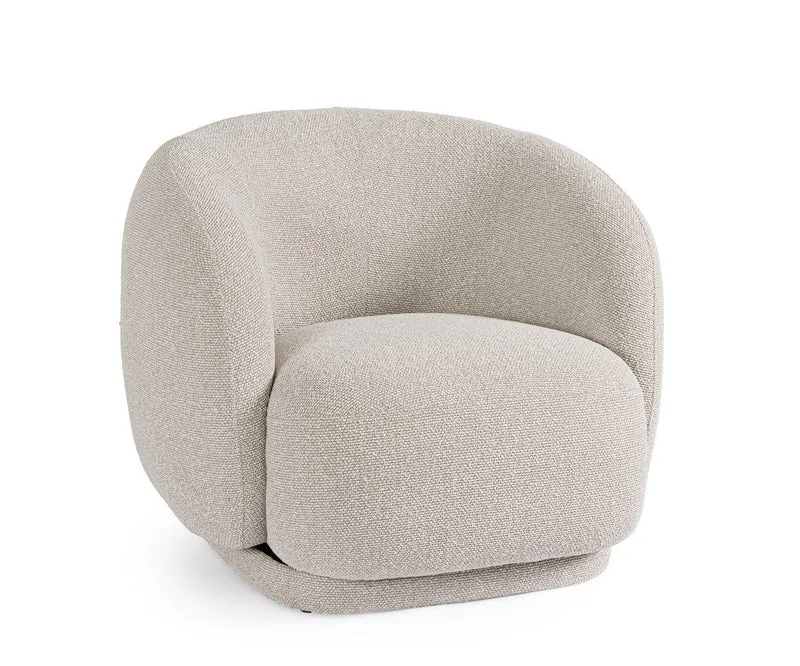 Sessel Brittany drehbar Naturfarbe